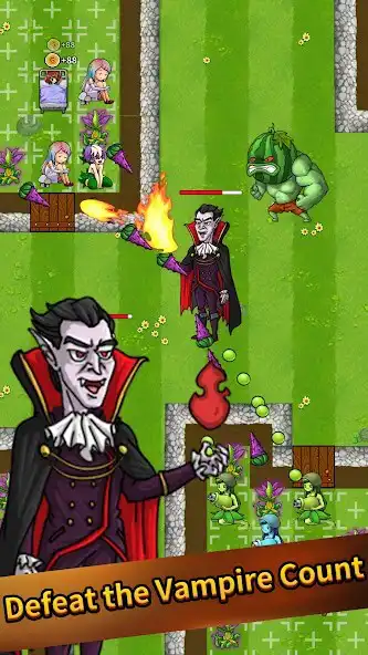 Play Plants Defense Vampire War as an online game Plants Defense Vampire War with UptoPlay