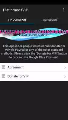 Play Platinmods VIP Donation App