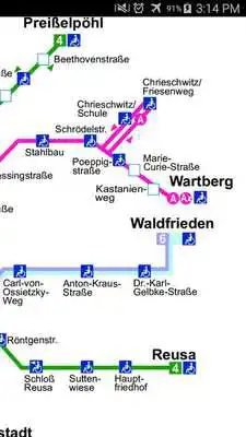 Play Plauen Tram Map