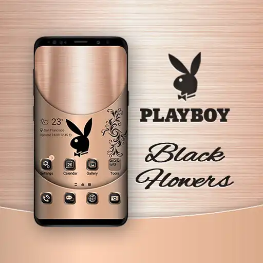 Play Playboy Black Flowers Theme APK