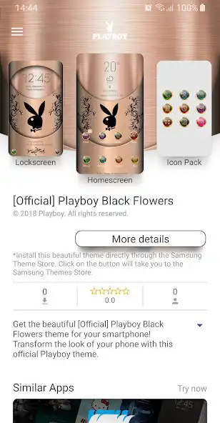 Play Playboy Black Flowers Theme as an online game Playboy Black Flowers Theme with UptoPlay
