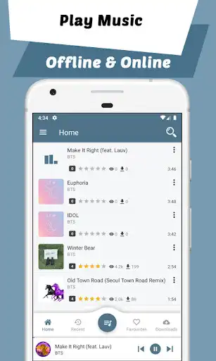 Play Player Music for BTS as an online game Player Music for BTS with UptoPlay