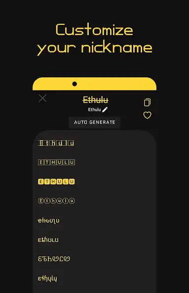 Play Player - Nicknames Generator as an online game Player - Nicknames Generator with UptoPlay