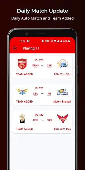 Play Playing 11 Dream Prediction as an online game Playing 11 Dream Prediction with UptoPlay