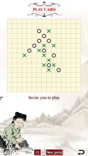 Play Playing chess Caro - Tic tac toe - Gomoku as an online game Playing chess Caro - Tic tac toe - Gomoku with UptoPlay