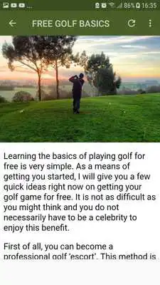 Play PLAYING GOLF FOR FREE