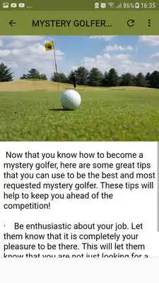 Play PLAYING GOLF FOR FREE