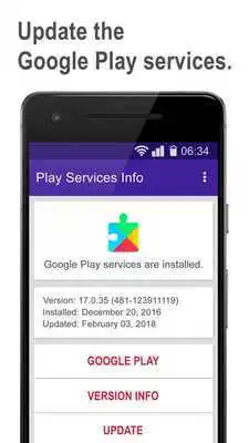 Play Play services update  info