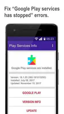 Play Play services update  info
