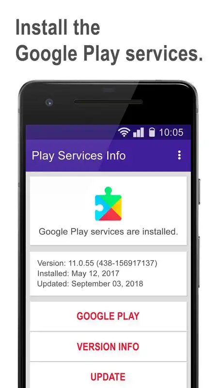 Play Play services update  info