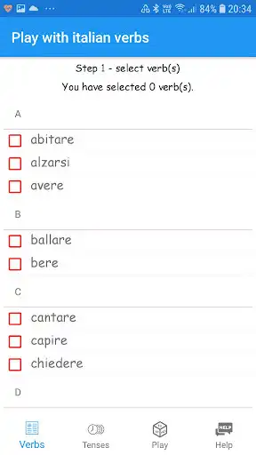 Play Play with Italian verbs  and enjoy Play with Italian verbs with UptoPlay