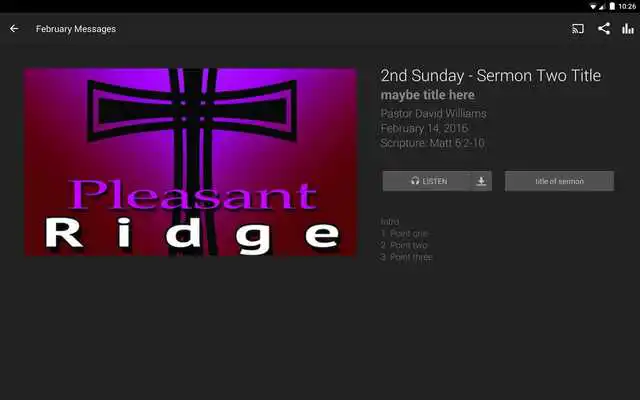Play Pleasant Ridge Church