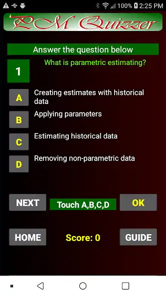 Play PMQuizzer as an online game PMQuizzer with UptoPlay
