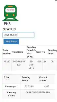 Play PNR Status Check  Train Info