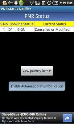 Play PNR Status Notifier