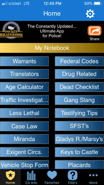 Play Pocket Brainbook for Police!  and enjoy Pocket Brainbook for Police! with UptoPlay