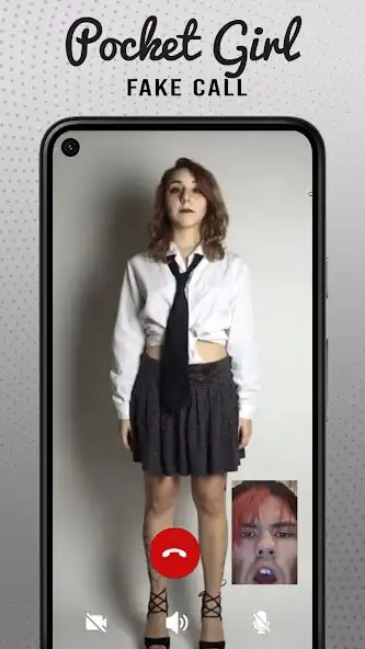 Play Pocket Girl Fake Video Call as an online game Pocket Girl Fake Video Call with UptoPlay