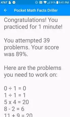 Play Pocket Math Facts Driller