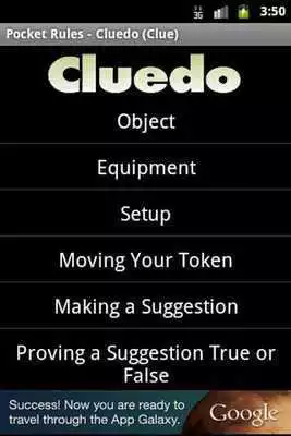 Play Pocket Rules - Cluedo (Clue)