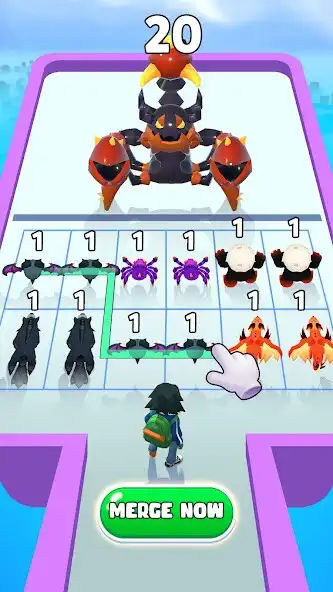 Play Pocket Runner: Merge Monster as an online game Pocket Runner: Merge Monster with UptoPlay