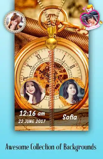 Play Pocket Watch Zipper Lock Screen  and enjoy Pocket Watch Zipper Lock Screen with UptoPlay