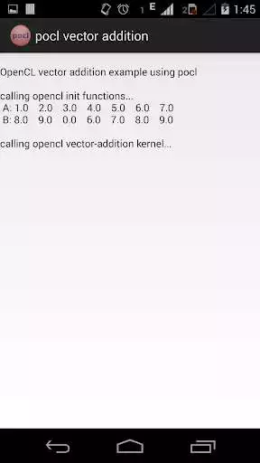 Play pocl vector addition