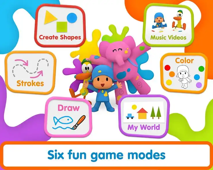 Play Pocoyo Colors:  Fun drawings!  and enjoy Pocoyo Colors:  Fun drawings! with UptoPlay