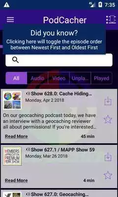 Play PodCacher Play PodCacher