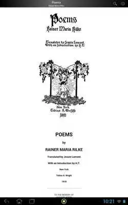 Play Poems by Rainer Maria Rilke