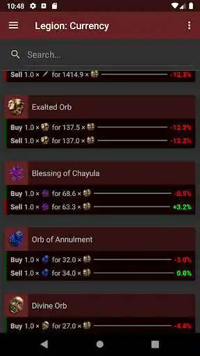 Play PoE Trends - Path of Exile Economy Tracker  and enjoy PoE Trends - Path of Exile Economy Tracker with UptoPlay
