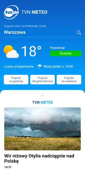 Play Pogoda TVN Meteo  and enjoy Pogoda TVN Meteo with UptoPlay