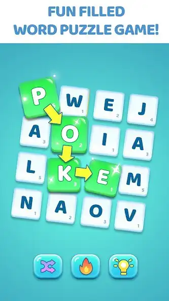 Play Poke of Words : Words puzzle as an online game Poke of Words : Words puzzle with UptoPlay