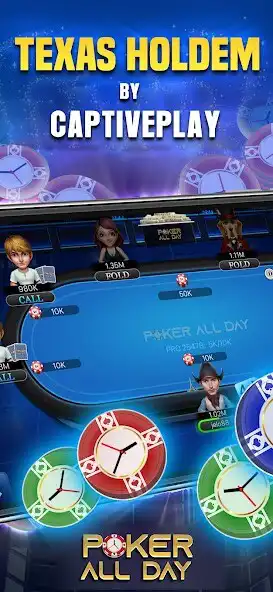 Play Poker All Day - Texas Hold’em  and enjoy Poker All Day - Texas Hold’em with UptoPlay