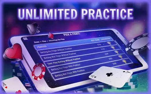 Play Poker Fighter - Free Poker Trainer as an online game Poker Fighter - Free Poker Trainer with UptoPlay