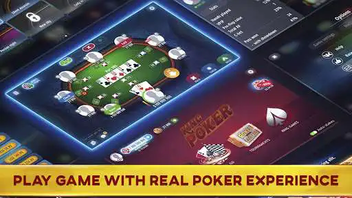 Play Poker King - 3 Patti Online & Rummy, Poker offline  and enjoy Poker King - 3 Patti Online & Rummy, Poker offline with UptoPlay