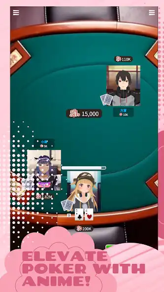 Play Poker Niji:Virtual Video Chat as an online game Poker Niji:Virtual Video Chat with UptoPlay