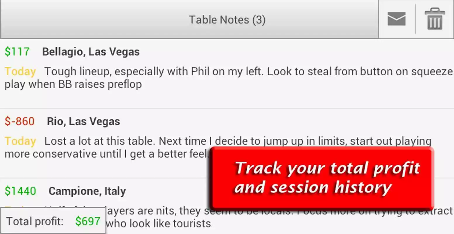 Play Poker Notes Live