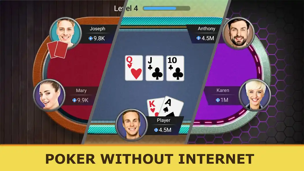 Play Poker Offline: Texas Holdem as an online game Poker Offline: Texas Holdem with UptoPlay