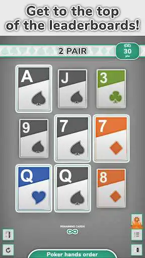 Play Poker Solitaire 5/9 as an online game Poker Solitaire 5/9 with UptoPlay