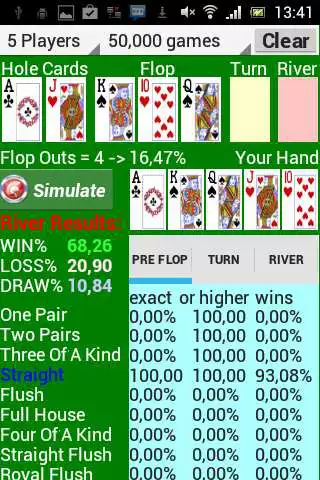 Play Poker Star Odds Calculator