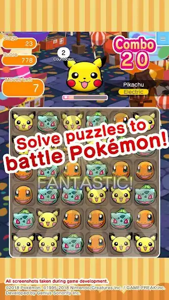 Play Pokémon Shuffle Mobile as an online game Pokémon Shuffle Mobile with UptoPlay