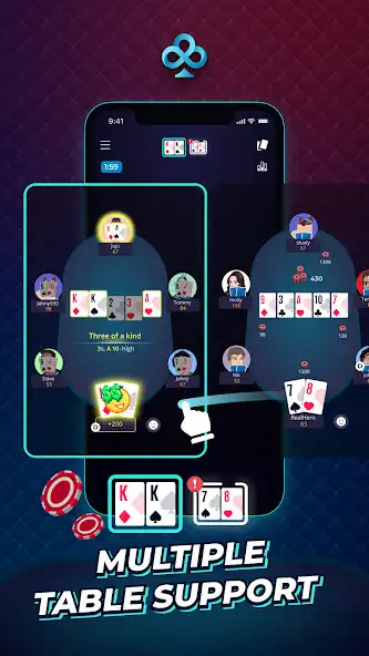Play POKS: Online Poker Game as an online game POKS: Online Poker Game with UptoPlay