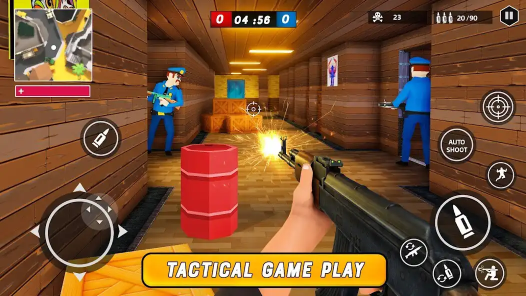 Play Police Battle Royale: Gun Game as an online game Police Battle Royale: Gun Game with UptoPlay