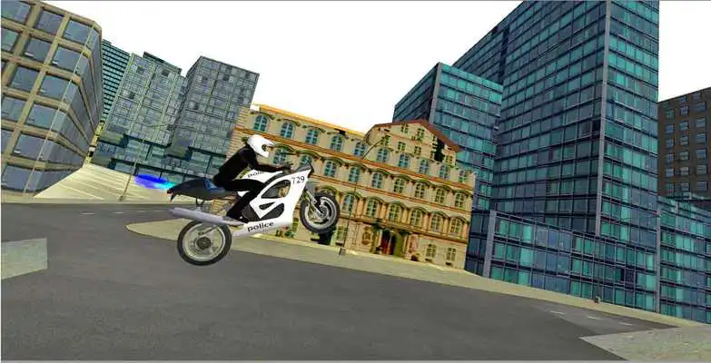 Play Police Bike Stunt 3D