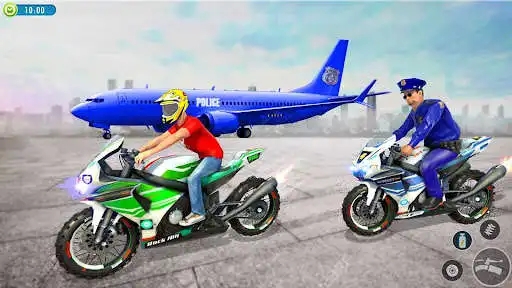 Play Police bike Stunt Bike Racing as an online game Police bike Stunt Bike Racing with UptoPlay