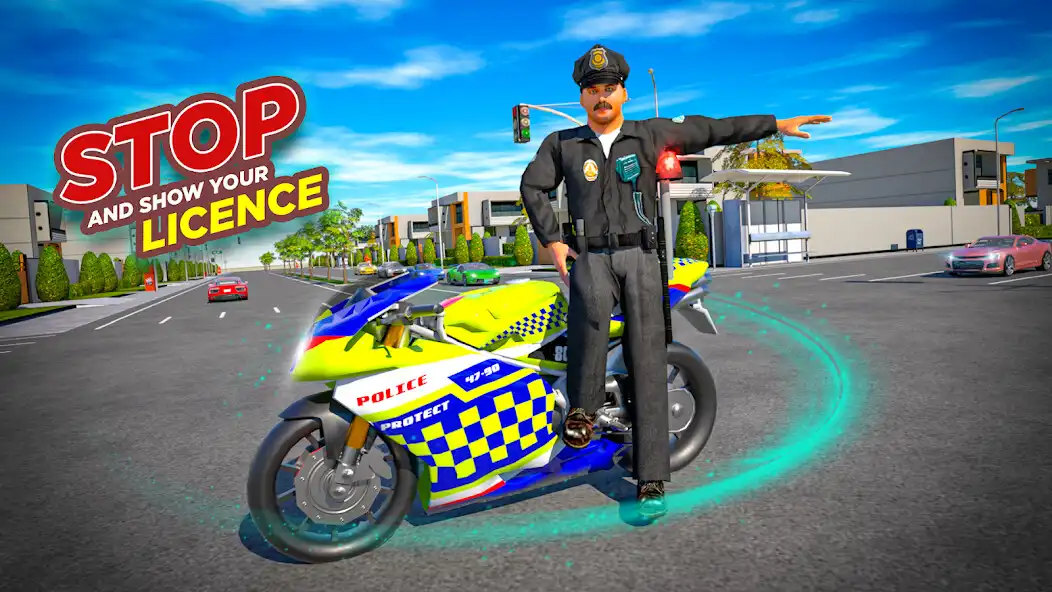 Play Police Bike Stunt Race Game as an online game Police Bike Stunt Race Game with UptoPlay