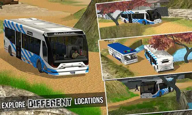 Play Police Bus Offroad Driver