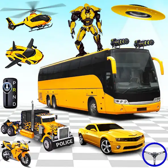 Play Police Bus Robot Car Game 3d  and enjoy Police Bus Robot Car Game 3d with UptoPlay