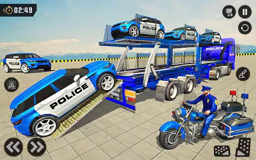 Play Police Car Cargo Transport 3D as an online game Police Car Cargo Transport 3D with UptoPlay