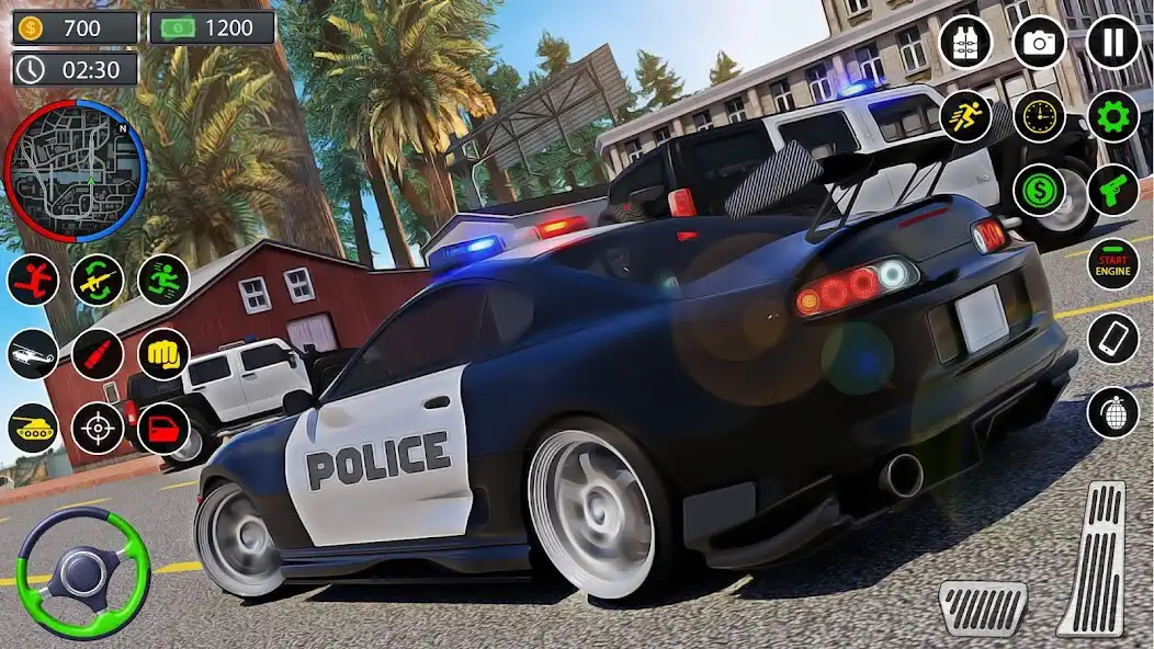 Play Police Car Chase Criminal Game as an online game Police Car Chase Criminal Game with UptoPlay